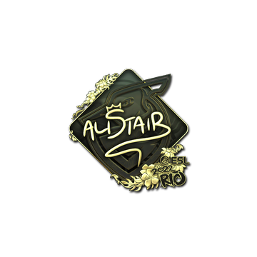 Sticker | aliStair (Gold) | Rio 2022